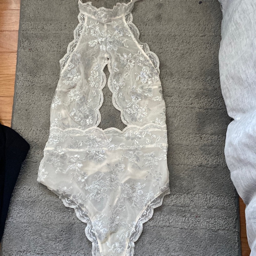 Victoria’s Secret white lingerie one piece